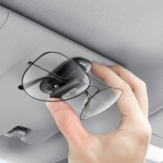 Car clip holder for black clothing glasses