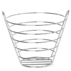 Basket for decorative fruits made of chrome steel. 215mm High 205 - Hendi 426418