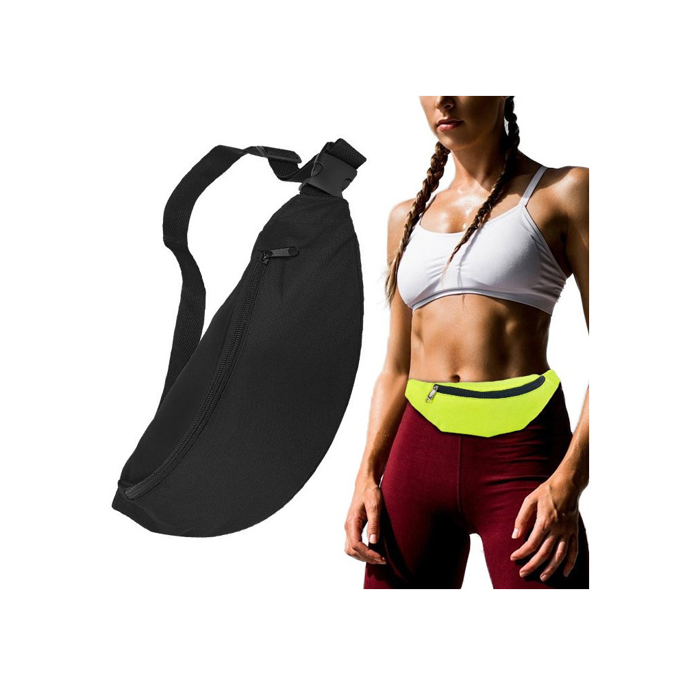 Running Belt Kiddle Case Fodral för telefonnycklar Dokument Svart plånbok