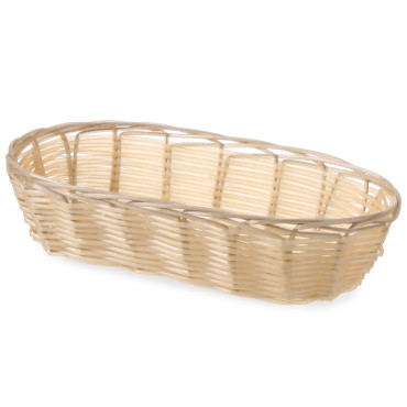 Kurv til oval polyrirattan...