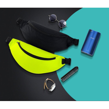 Running Belt Kiddle Case Fodral för telefonnycklar Dokument Svart plånbok