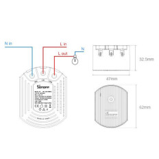 D1 Intelligent Dimmer RF 433 MHz Black