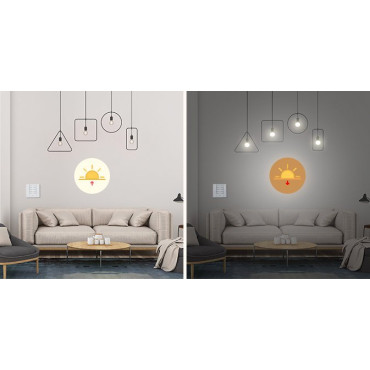 D1 ευφυής dimmer rf 433 mhz μαύρο