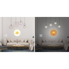 D1 intelligens dimmer RF 433 MHz fekete