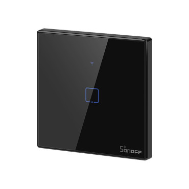 Dotaknite se stikala za stikalo za luc WiFi 433 MHz RF Black T3EU1C-TX