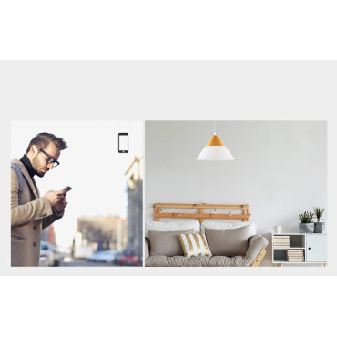 Dotaknite se stikala za stikalo za luc WiFi 433 MHz RF Black T3EU1C-TX