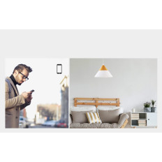 Trykk på lysbryterbryter WiFi-knappen 433 MHz RF Black T3eu1c-TX