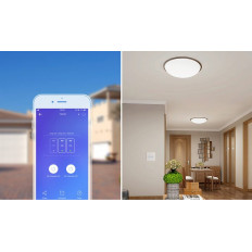 Dodirnite svjetlo prekidač prekidač WiFi gumb 433 MHz RF Black T3EU1C-TX