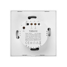 Vieno kanalo jutiklinis jungiklis jungiklis "WiFi" mygtukas WHIT T2EU1C-TX