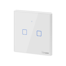Two-channel Touch Light Switch Switch WiFi Button White T2EU2C-TX