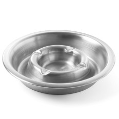Asbak met goot op as roestvrij staal wo. 140 mm - Hendi 440001