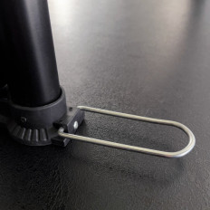 Pompe à vélo à main Noir