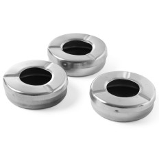 Asbak met een stalen roestvrijstalen kap. 90 mm set van 3pcs. - Hendi 440490