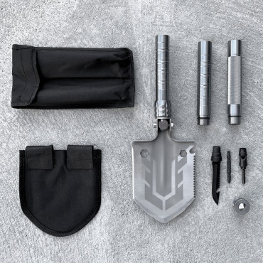 Multifunktionell SAPper Folding Survival Kniv Skruvmejsel Killing för 10W1