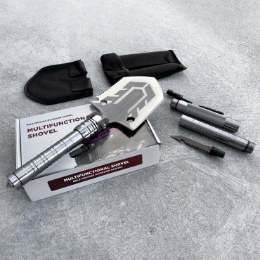 Multifunktionell SAPper Folding Survival Kniv Skruvmejsel Killing för 10W1
