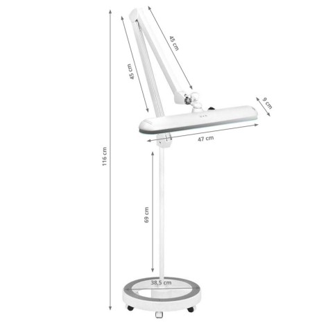 Λαμπτήρας εργαστηρίου Elegant 801-l LED με ρυθμιζόμενη ένταση λευκού φωτός