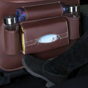 Automobilių organizatorius fotely seat + lentynų lentelės automobiliui rudi