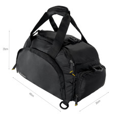 Sporta soma Travel mugursoma Handshield 40x20x25cm melns