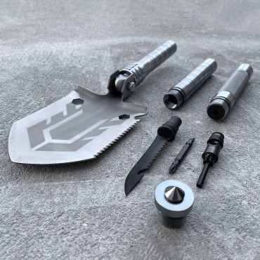 Multifunktionell SAPper Folding Survival Kniv Skruvmejsel Killing för 10W1