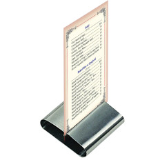 Stand Stand Under Card Menu Steel Stainless Set 6PCS - Hendi 665251