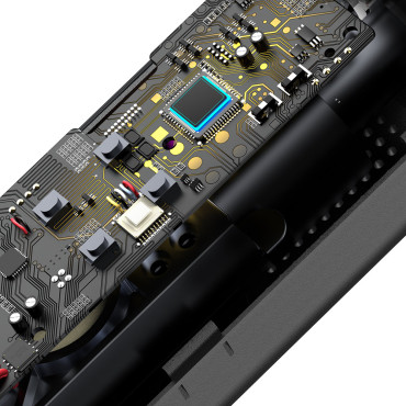 Mini bil kompressor hjulpumpe på en nest lettere sort