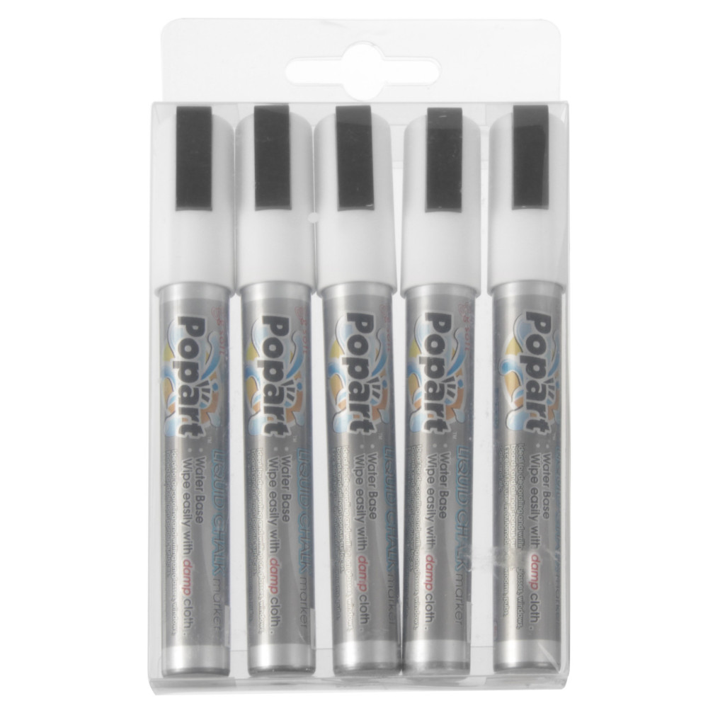 Marcadores para a ponta 2-6mm conjunto branco 5pcs. - Hendi 664209 Marcadores para a ponta 2-6mm conjunto branco 5pcs. - Hendi 664209