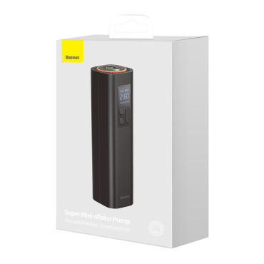 Mini bil kompressor hjulpumpe på en nest lettere sort