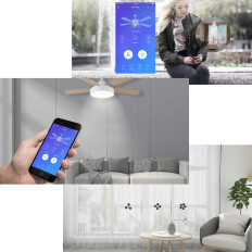 Ventilatorcontroller met geïntegreerde witte IFAN04-H-lamp