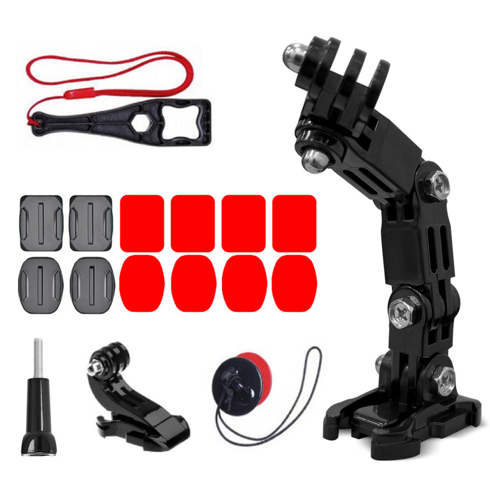 Set van montageaccessoires voor helm voor sportcamera GoPro Dji Inst360 SJCAM EKS Set van montageaccessoires voor helm voor sportcamera GoPro Dji Inst360 SJCAM EKS