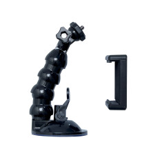 Handle with suction cup for sports camera Gopro DJI Insta360 SJCAM EKEN + smartphone adapter