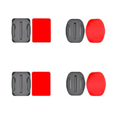 Mounting bases for the Gopro DJI OSMO Action Eken SJCAM Insta360 sports camera with 3M tape - 4 pcs