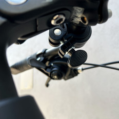 Sterkt håndtak på telefonen på rattet sykkel motorsykkel scootere svart