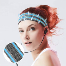 Bandeau de sport pour les exercices de fitness en cours d'exécution bleu