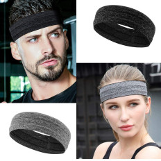 Sports headband for running Fitness exercises black