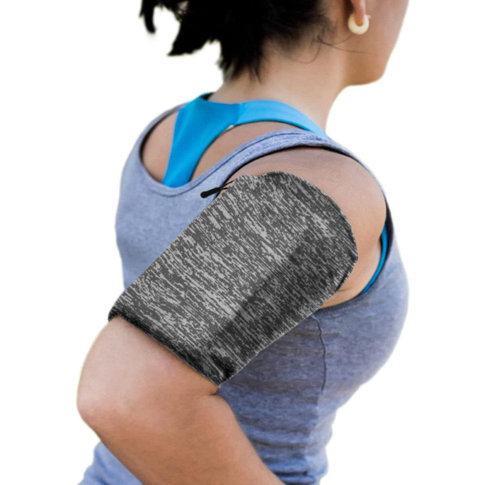 Running arm's hoofdband fitness armband l grijs
