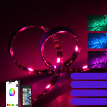 LED inteligente impermeável RGB Piloto WiFi 5m Piloto
