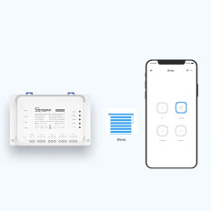 Inteligentni 4-kanalni relej WiFi prekidač bijeli 4CHR3