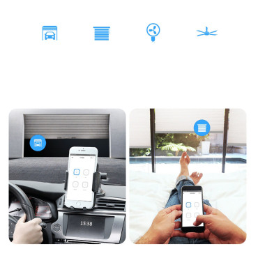 Pažangus 4 kanalų relės "WiFi" jungiklis baltas 4CHR3