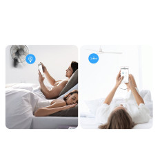 Intelligent 4-kanalsrelé wifi bryter hvit 4CHR3