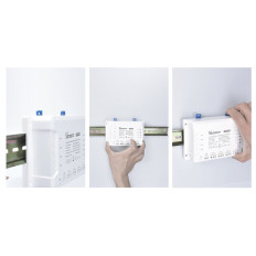 Intelligent 4-kanalsrelé wifi bryter hvit 4CHR3