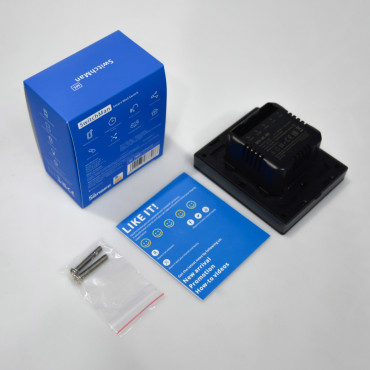 Interruptor de parede de parede de 3 canais inteligentes Preto M5-3C-80