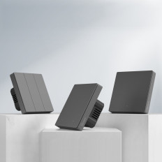 Intelligent 3-channel Wall Wall Switch Black M5-3C-80