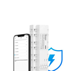 Medidor inteligente do consumo de potência do poder do Ethernet Ethernet de WiFi-4Relay