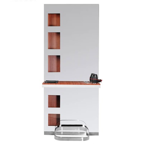 Gabbiano kappersconsole b058 kersenhout — vooraanzicht