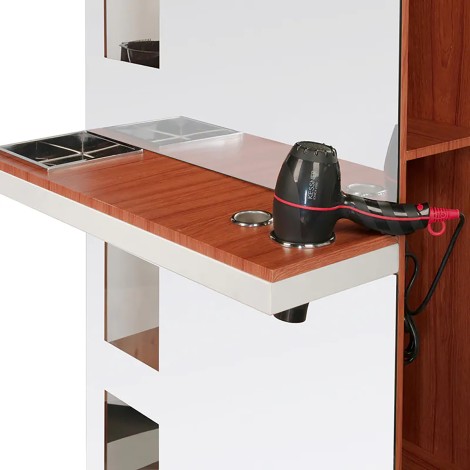 Gabbiano hairdressing console b058 cherry — side view