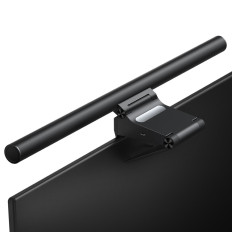 LED lampa monitora ekrānam darbvirsmas ekrāna apgaismojumam melnā un wok2