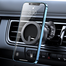 Autohouder is een magnetische telefonische ring. Zwarte stand