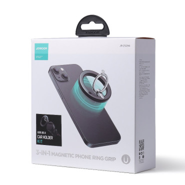 Autohouder is een magnetische telefonische ring. Zwarte stand
