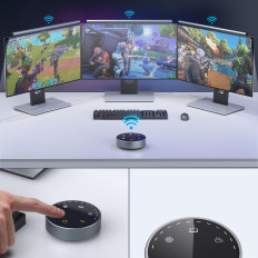 Iluminação de LED sem fio na tela de monitor preto Eleesense - 2PCS definido.