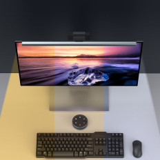Draadloze LED-verlichting op het El Eleessese Black Monitor-scherm - 2pcs Set.